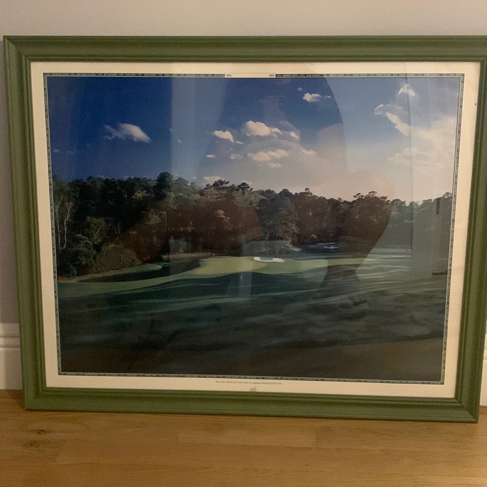 Maters 2001 framed picture sports memorabilia